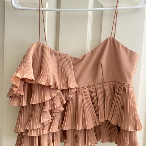 Zara Pink Ruffle Tank Top - Picture 3 of 8